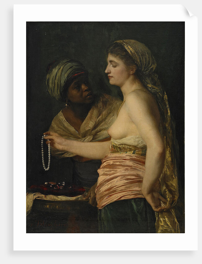 Girl with a Pearl Necklace, 1874 by Édouard-Théophile Blanchard