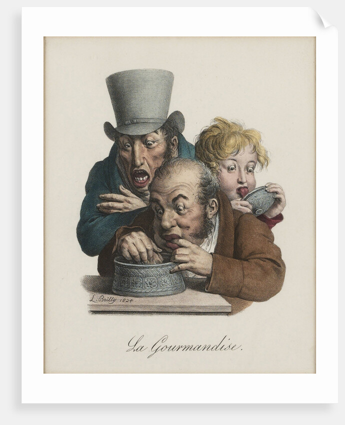 The gluttony, 1824-1825 by Louis-Léopold Boilly