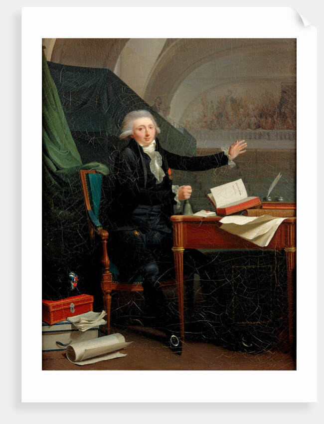 Portrait of Jan Anthony dAverhoult, 1792 by Louis-Léopold Boilly