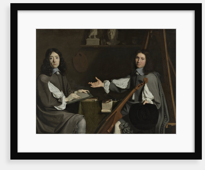 Double Portrait of both Artists, 1654 by Philippe de Champaigne