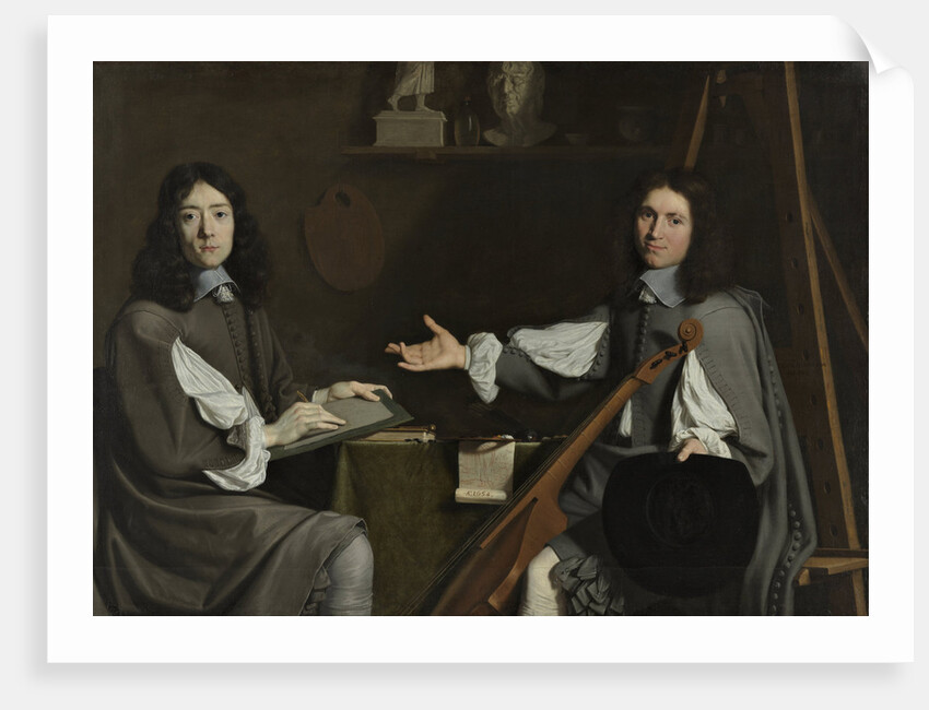 Double Portrait of both Artists, 1654 by Philippe de Champaigne