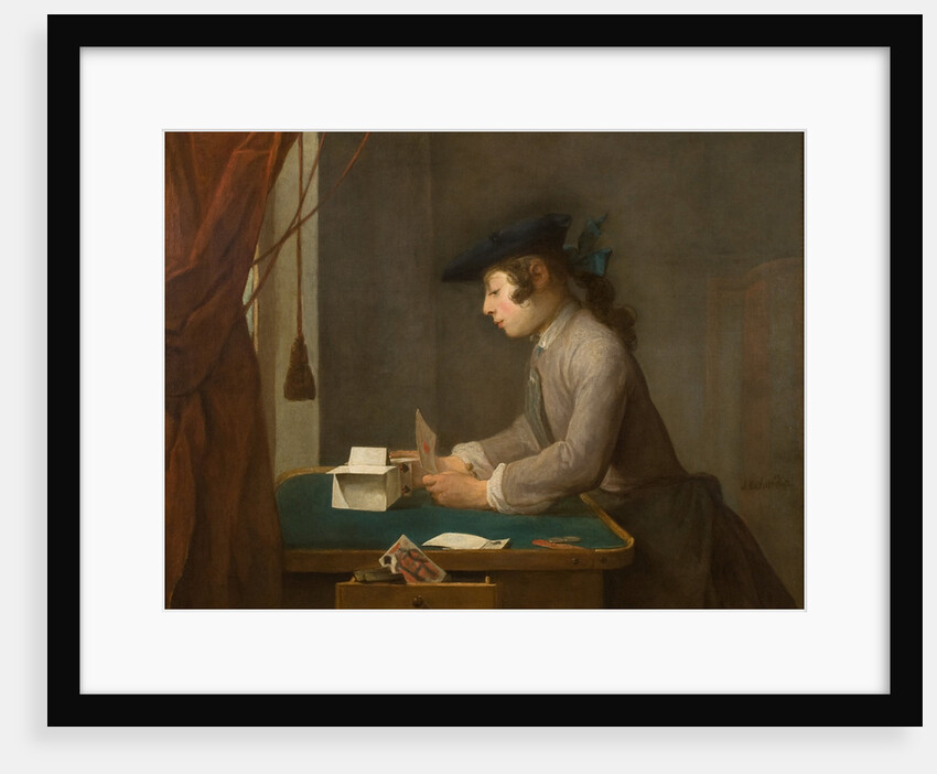 The House of Cards, 1735 by Jean-Baptiste Siméon Chardin