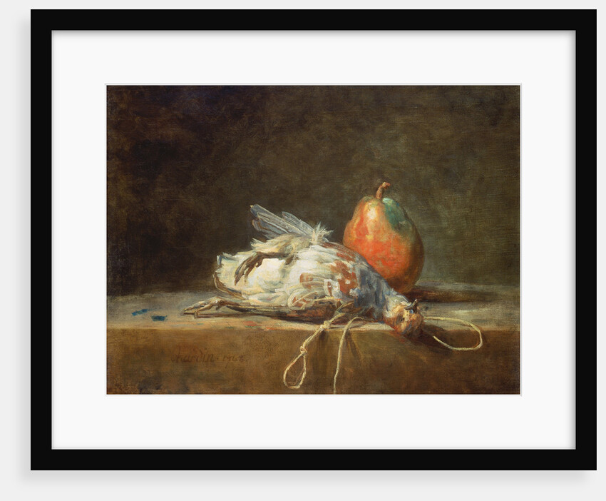 Still Life with Partridge and Pear, 1748 by Jean-Baptiste Siméon Chardin