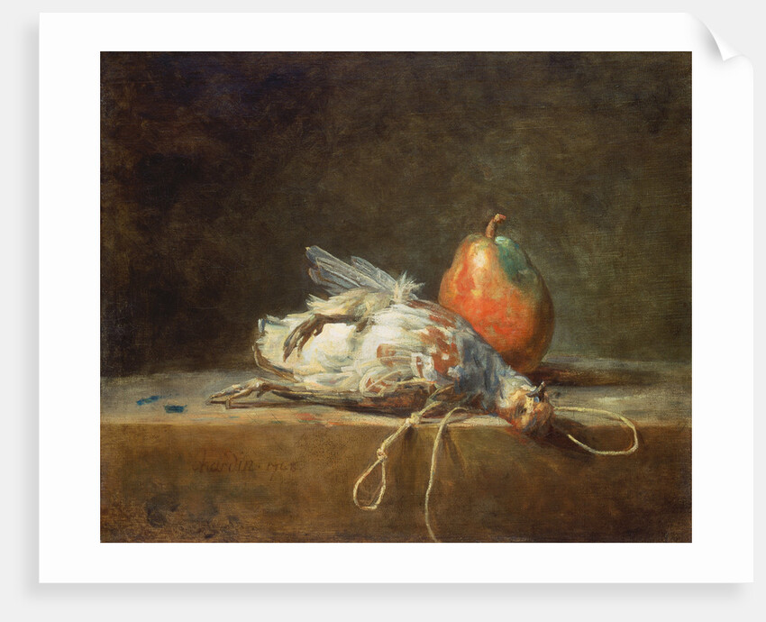 Still Life with Partridge and Pear, 1748 by Jean-Baptiste Siméon Chardin