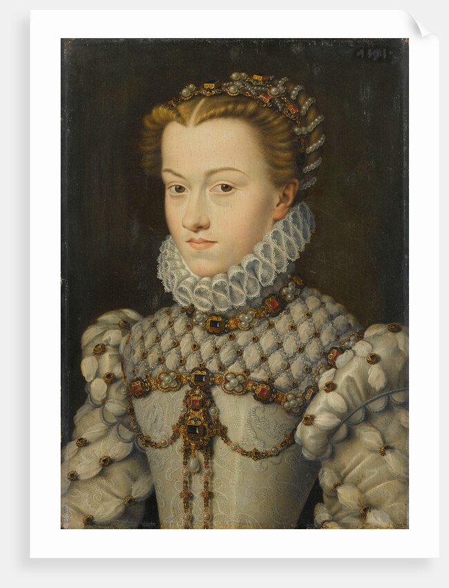 Elisabeth of Austria (1554?1592), Queen of France, ca 1571-1572 by François Clouet