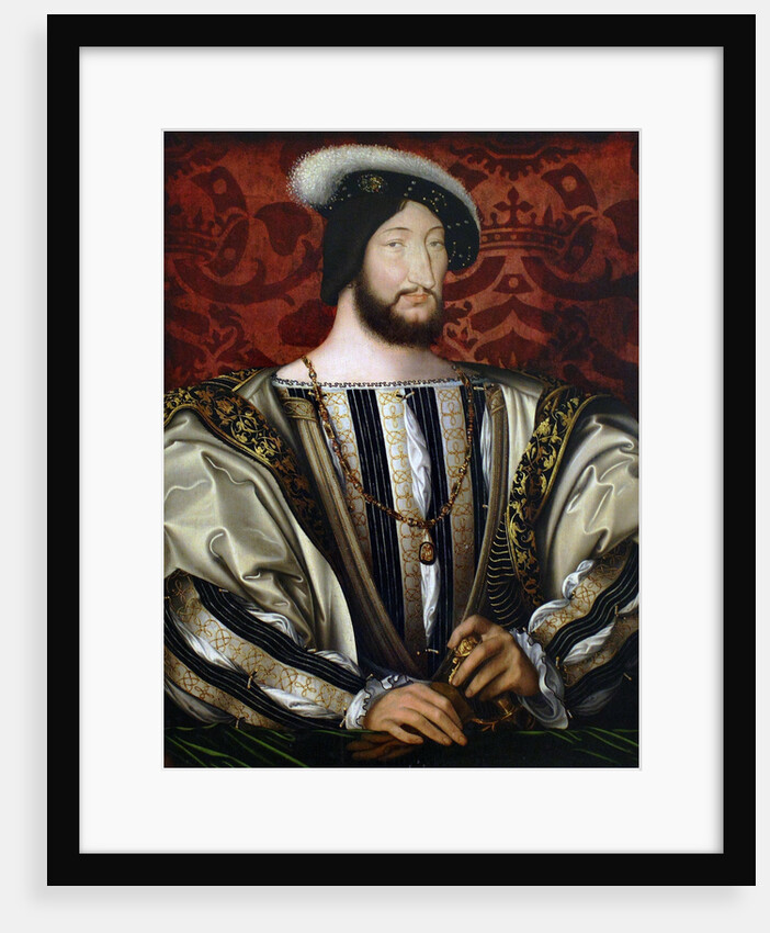 Portrait of Francis I (1494-1547), King of France, Duke of Brittany, Count of Provence by Jean Clouet
