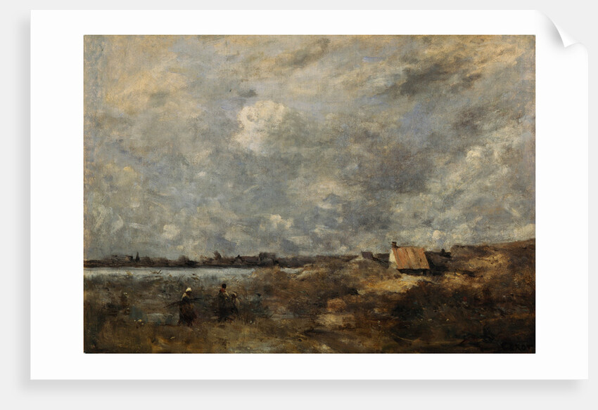 Stormy Weather. Pas de Calais, c. 1870 by Jean-Baptiste Camille Corot
