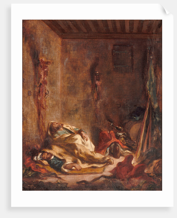 A guardhouse in Meknès, 1847 by Eugène Delacroix