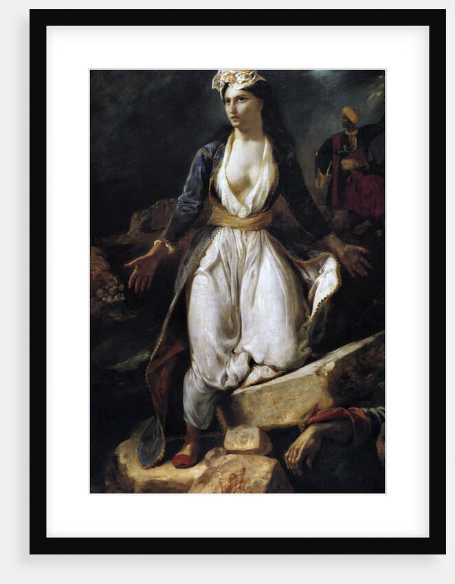 Greece on the Ruins of Missolonghi by Eugene Delacroix