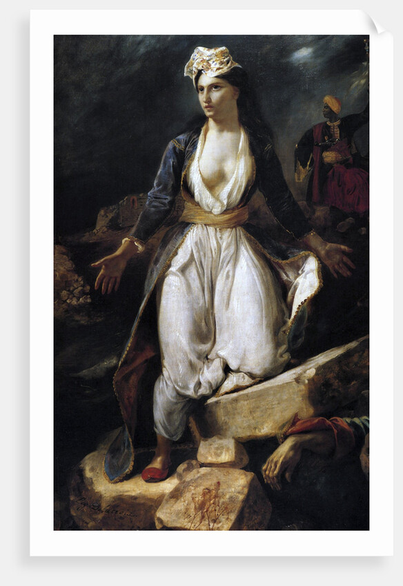 Greece on the Ruins of Missolonghi by Eugene Delacroix