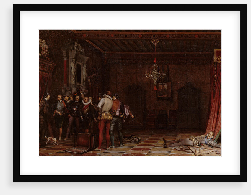 The assassination of the Duke of Guise at the château of Blois in 1588, 1834 by Paul Hippolyte Delaroche