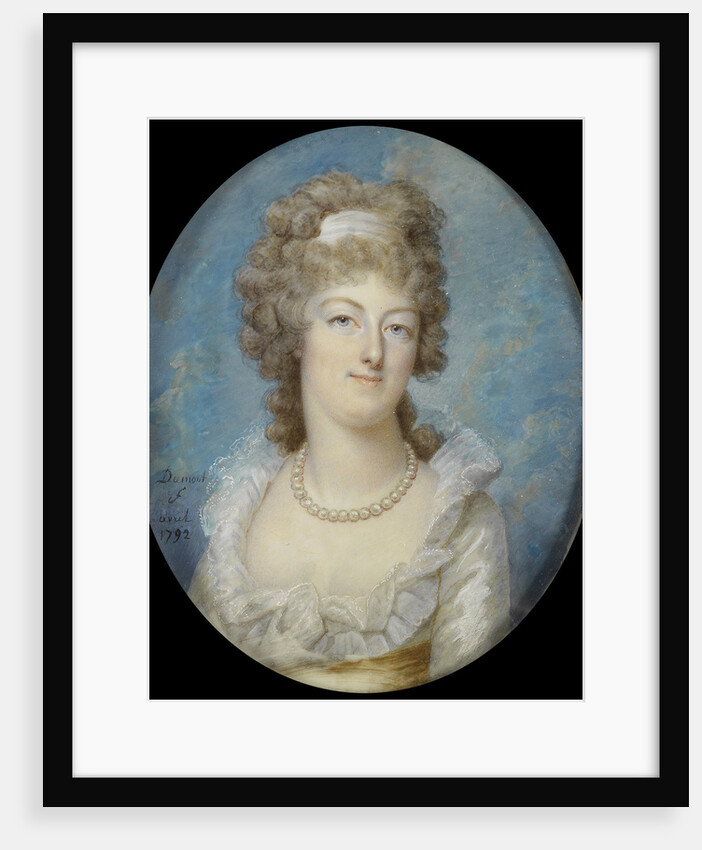 Portrait of Queen Marie Antoinette with a Pearl Necklace, 1792 by François Dumont