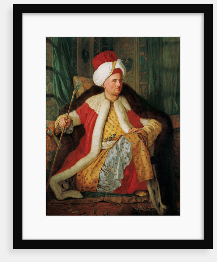 Portrait of Charles Gravier Count of Vergennes and French Ambassador, in Turkish Attire by Antoine de Favray