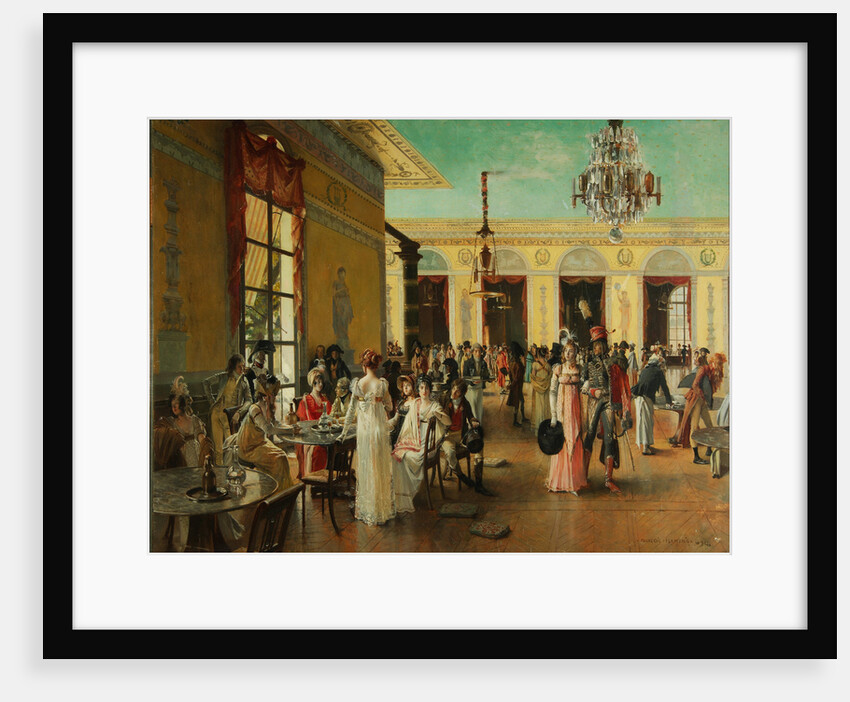 Café Frascati (A Scene From Napoleons Time=, 1893 by François Flameng