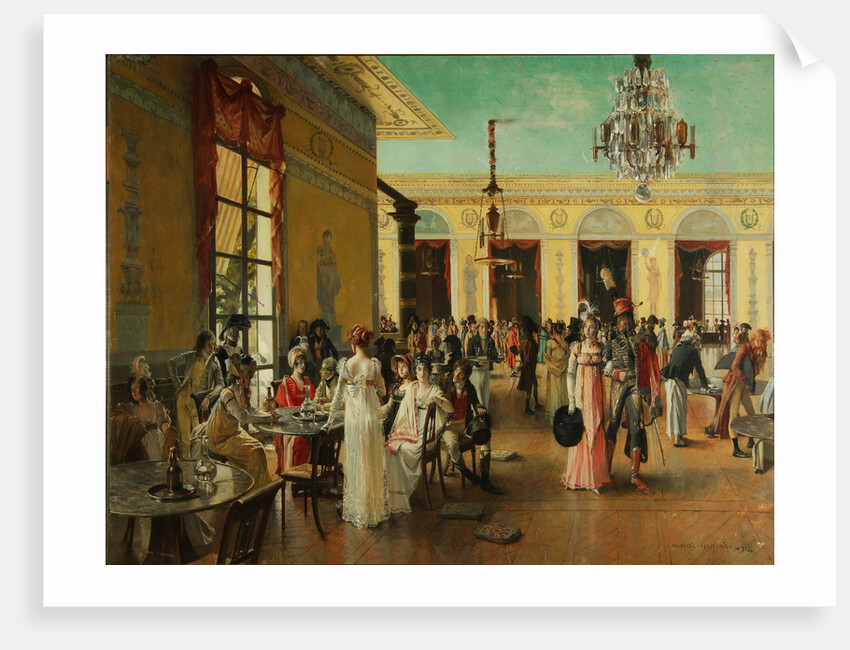 Café Frascati (A Scene From Napoleons Time=, 1893 by François Flameng