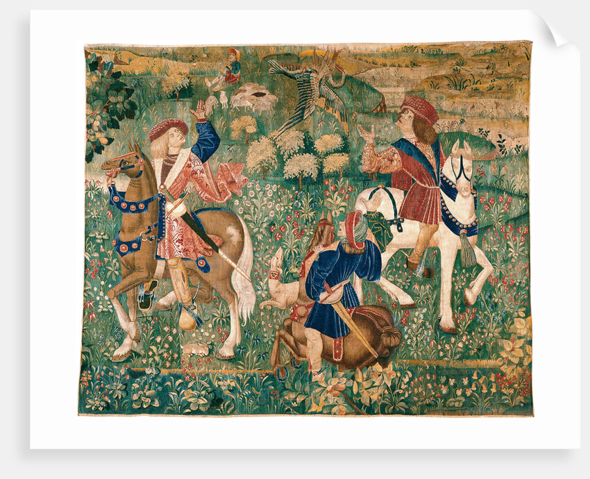 Falconry Scene, c. 1500 by French master