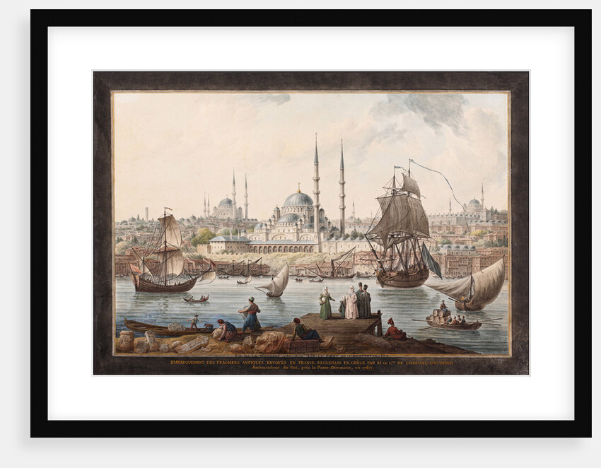 The Yeni Cami and the Port of Istanbul, Second Half of the 18th cen by Jean-Baptiste Hilair