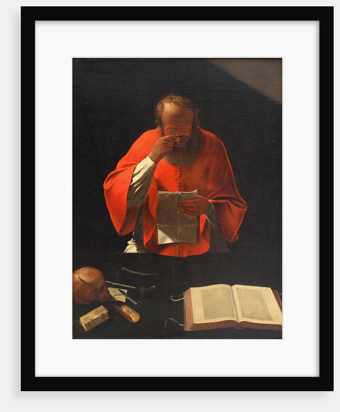 Saint Jerome reading (Copy), ca 1636 by Georges de La Tour