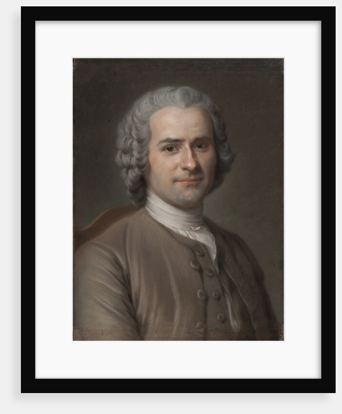 Portrait of Jean-Jacques Rousseau by Maurice Quentin de La Tour