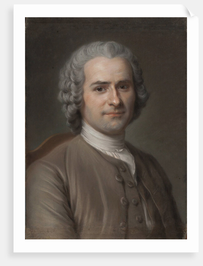 Portrait of Jean-Jacques Rousseau by Maurice Quentin de La Tour