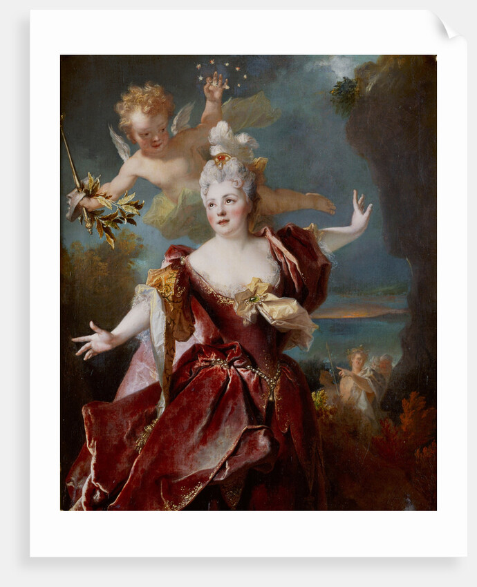 Portrait of Marie Anne de Châteauneuf, called Mademoiselle Duclos, in the role of Ariadne, ca 1712 by Nicolas Largil dtlière
