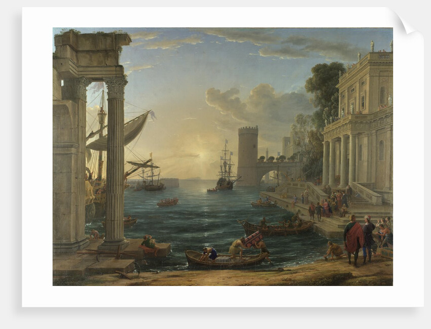 Seaport with the Embarkation of the Queen of Sheba, 1648 by Claude Lorrain