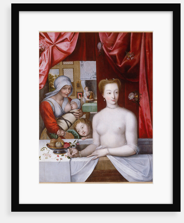 Gabrielle d?Estrées in the bath, c. 1598 by Master of the School of Fontainebleau