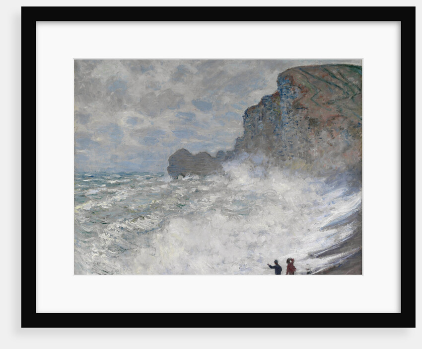 Rough weather at Étretat, 1883 by Claude Monet