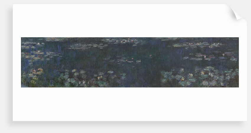 The Water Lilies - Green Reflections, 1914-1926 by Claude Monet