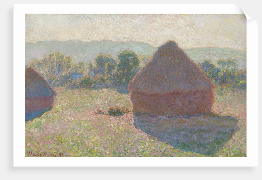 Haystacks, midday, 1890 by Claude Monet