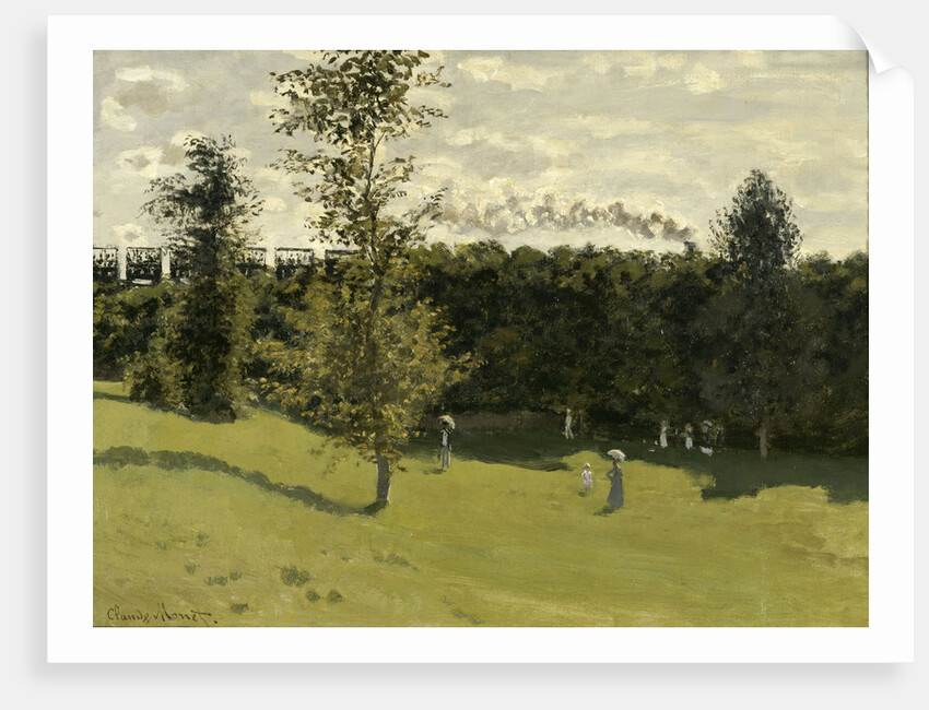 Train in the Countryside, c. 1870 by Claude Monet