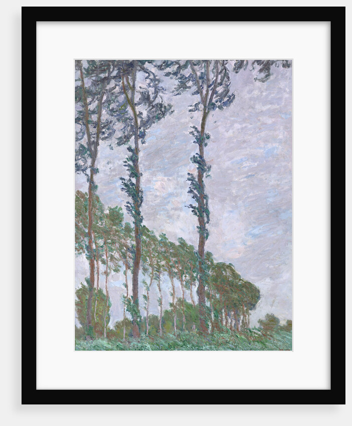 Wind Effect, Series of The Poplars, 1891 by Claude Monet