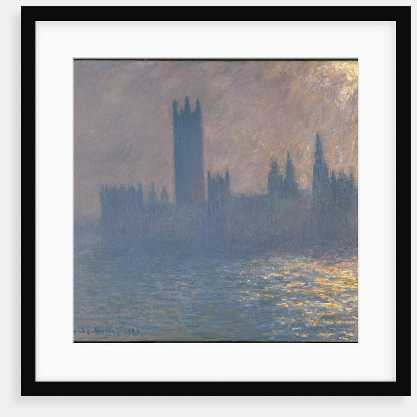 Houses of Parliament, Sunlight Effect (Le Parlement, effet de soleil), 1903 by Claude Monet