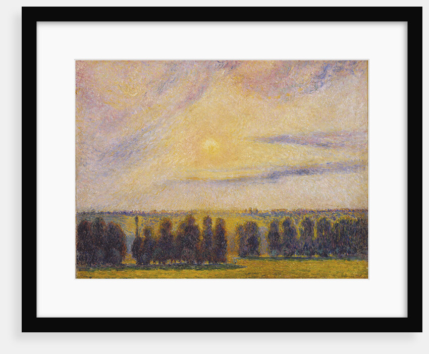 Sunset at Èragny, 1890 by Camille Pissarro