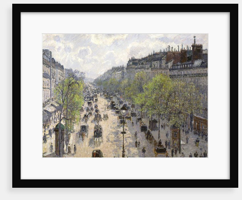 Boulevard Montmartre, Spring by Camille Pissarro