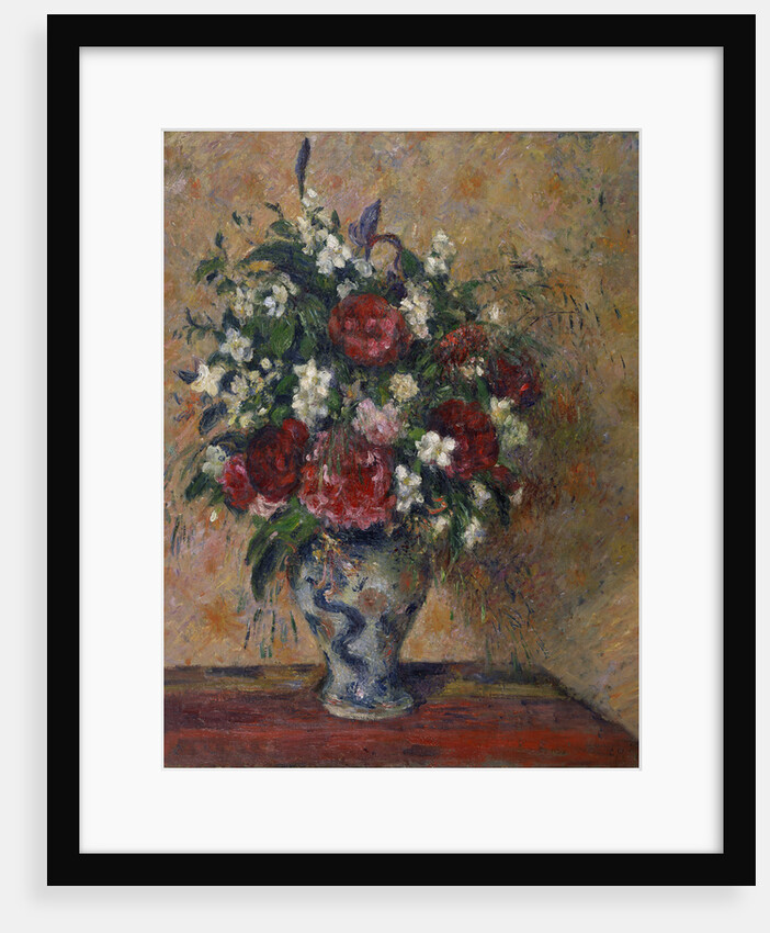 Still life with peonies and mock orange, 1872-1877 by Camille Pissarro