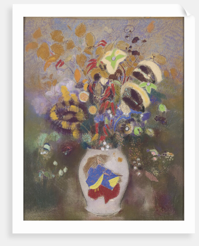Vase au guerrier japonais, 1905-1908 by Odilon Redon