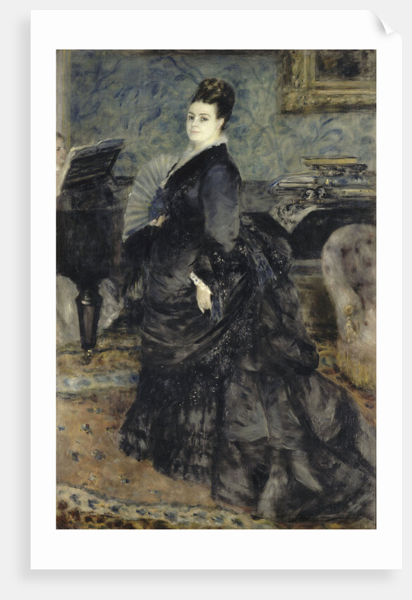 Portrait of a Woman, called of Mme Georges Hartmann, c. 1874 by Pierre Auguste Renoir