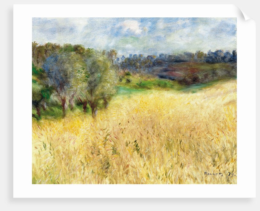 Wheatfield, 1879 by Pierre Auguste Renoir