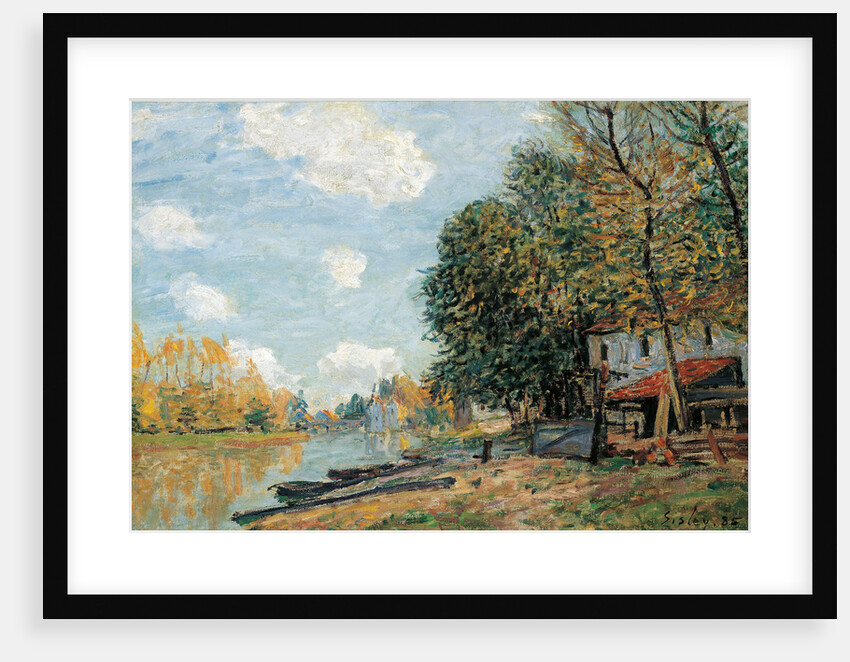 Moret. The Banks of the River Loing, 1885 by Alfred Sisley