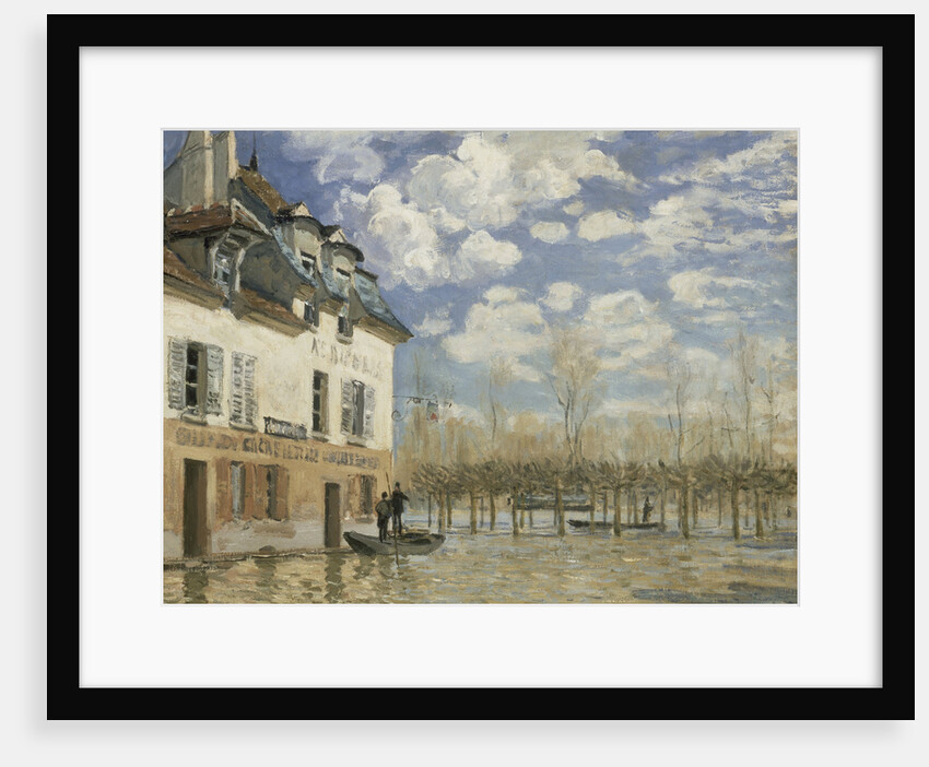 Boat in the Flood at Port Marly, c. 1876 by Alfred Sisley