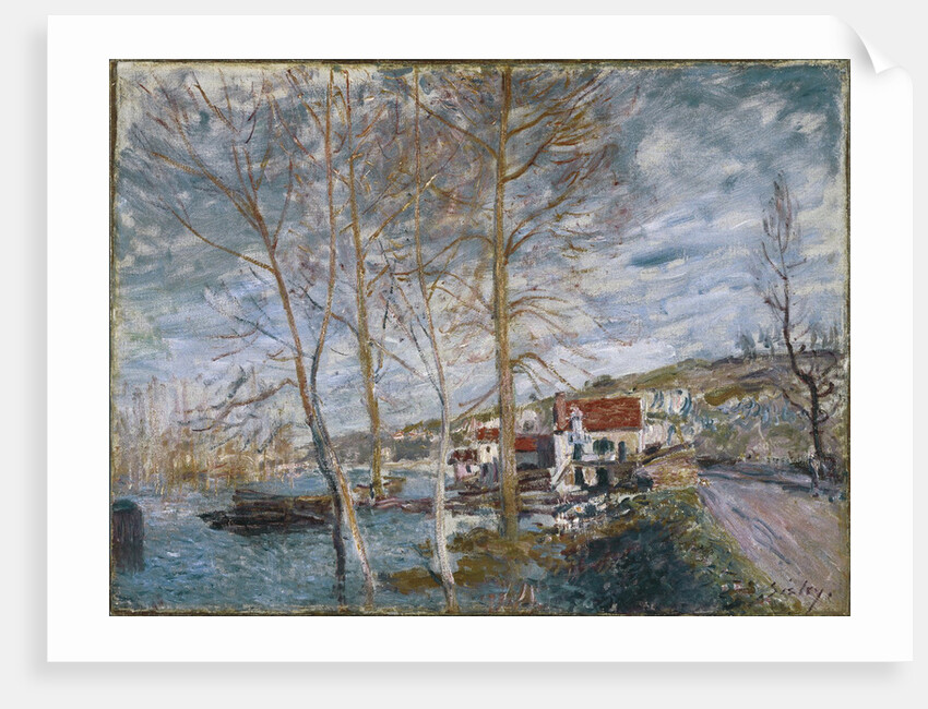 Flood at Moret (Inondation à Moret), 1879 by Alfred Sisley