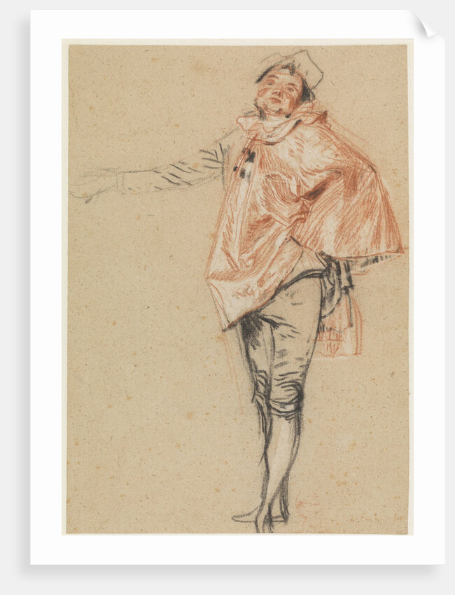 Study of a Standing Dancer with an Outstretched Arm, 1710 by Jean Antoine Watteau