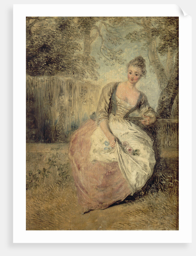 L?Amante inquiète, 1716-1720 by Jean Antoine Watteau