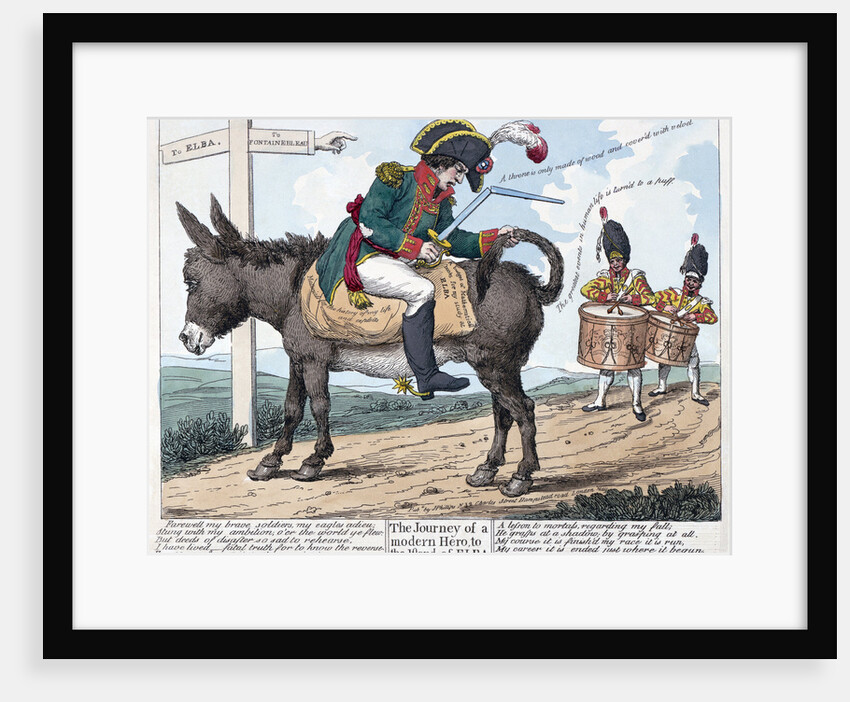 The journey of a modern hero, to the island of Elba, 1814 by Anonymous