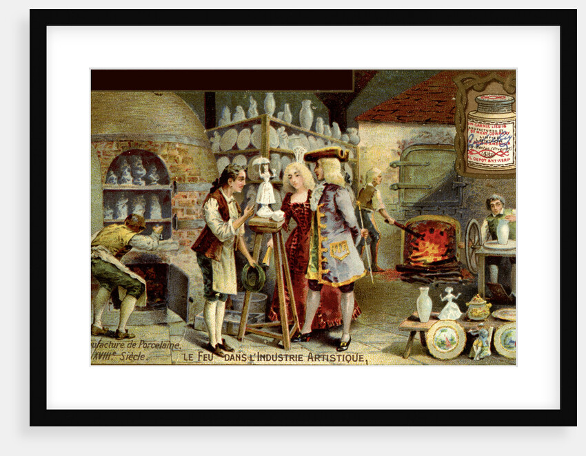 Porcelain manufacture in the 18th century (From a French Advertisement) by Anonymous