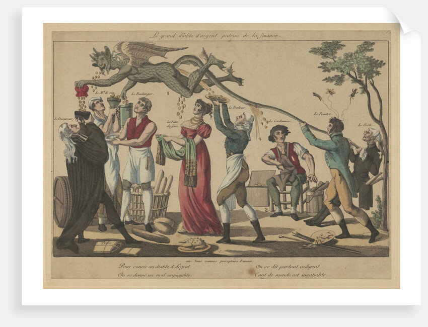 Le grand Diable dargent, patron de la finance, Early 19th cen by Anonymous