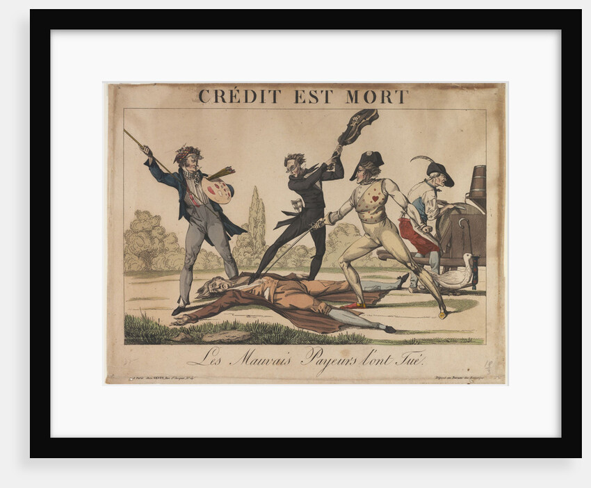 Crédit est Mort (Credit is dead), Early 19th cen by Anonymous