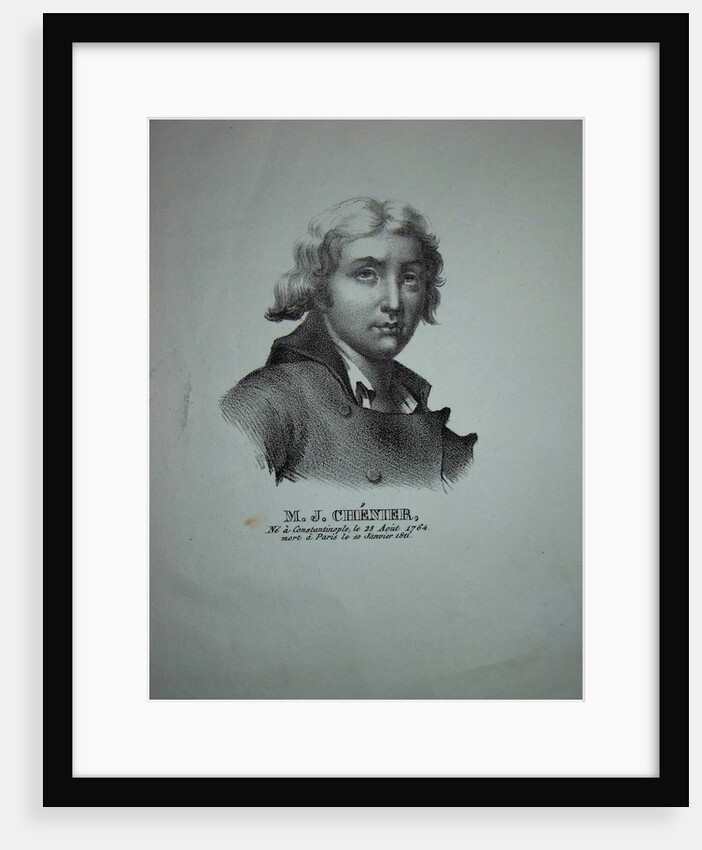Portrait of the poet and dramatist Marie-Joseph Chénier by Anonymous