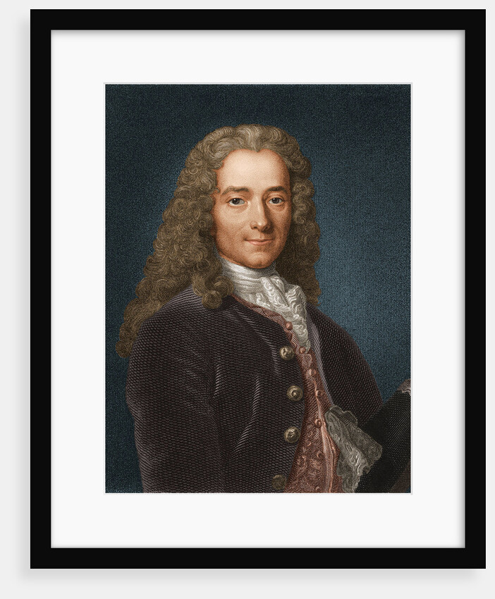 Portrait of the writer, essayist and philosopher Francois Marie Arouet de Voltaire, 1730s by Anonymous